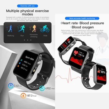 Ceas Inteligent Oameni Temperatura Corpului Măsura Rata De Inima Tensiunea Sport Ceasuri Brățară Femei Memento Apel Smartwatch 2020