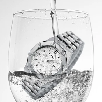 Ceasuri barbati 2020 Brand de Top PLADEN Moda Cadran Alb Curea din Otel Inoxidabil Ceas de Lux de Afaceri Impermeabil Cuarț Ceas Cadou
