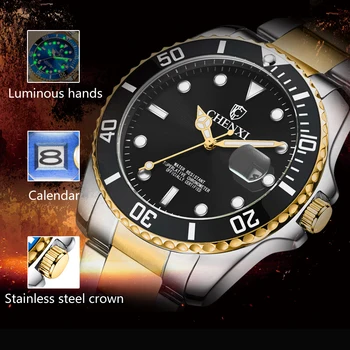 Ceasuri barbati CHENXI de Afaceri Cuarț Ceas Barbati Brand de Lux Plin de Oțel rezistent la apă, Cronograf Ceas Ceasuri Relogio Masculino