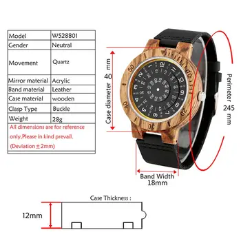 Ceasuri barbati Unic placă Turnantă Dial Watch Număr Special Cadran din Lemn Ceas de Cuarț Ceas de sex Masculin Unisex din Piele Trupa Relojes Hombre