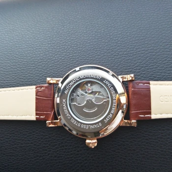 Ceasuri de Dropshipping Schelet Reloj Automatico Impermeabil Mișcarea Automată Caz Mare de Ore de Ceasuri de 45mm Dimensiune Mekanisk Klocka
