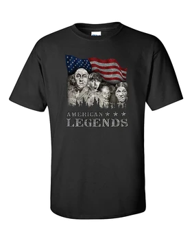 Cei Trei Stooges T-Shirt Rushmorons American Legends(1)