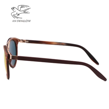 Cel mai bun de vânzare naturale de protecție a mediului bambus pentru bărbați ochelari de soare ochelari de soare retro feminin gravura LOGO-ul