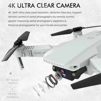 Cel mai bun Dron 4K HD Camera Reglabil Pliabil FPV Drona Quadrocopter Mini mai bine un elicopter Rc WIFI Selfie Fluxului Optic Quadcopter