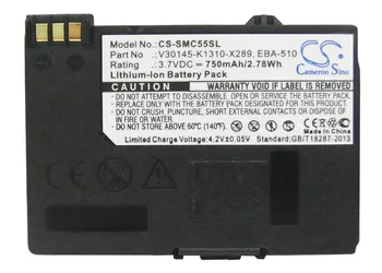 Cele mai noi Cameron Sino 750mAh Baterie EBA-510 pentru Siemens A51, A52, A55, A56,A57,A60,A62,A65,A75,C55,C56,C60,C61,C70, C71,A70
