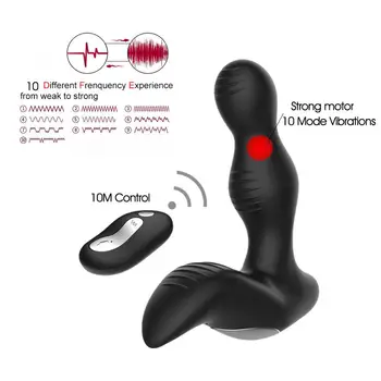 Cele mai noi! Unisex Control de la Distanță Vibrator Anal Plug sex Masculin, Prostata pentru Masaj Femei G-Spot Stimulator Gay Sex Jucării, Produse pentru Adulți