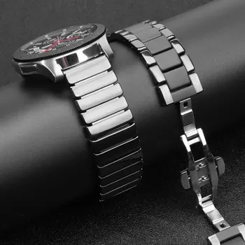 Ceramica curea Pentru Samsung Galaxy watch 46mm trupa de Viteze S3 Frontieră bratara s 3 46 22 mm Huawei watch GT2 curea 22mm ceas trupa