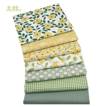 Chainho,Florale Serie,Imprimat Diagonal Tesatura de Bumbac,Mozaic Haine Pentru DIY de Cusut, Quilting pentru bebeluși și Copii Lenjerii de pat de Material
