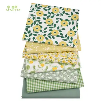 Chainho,Florale Serie,Imprimat Diagonal Tesatura de Bumbac,Mozaic Haine Pentru DIY de Cusut, Quilting pentru bebeluși și Copii Lenjerii de pat de Material