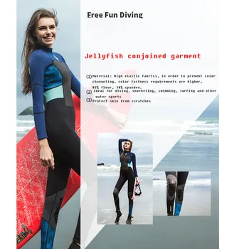 CHAMSGEND Noi Femei 3mm costum de Scufundări corpul scuba moda casual slim de slabit de surf, înot salopeta