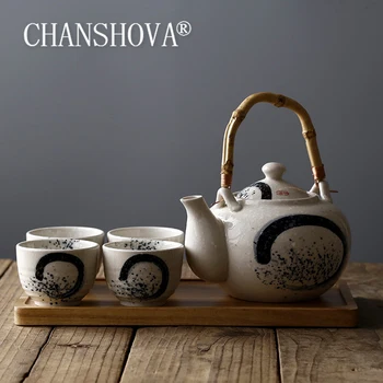 CHANSHOVA Mare Capacitate de 600-2000ml Tradițională Chineză retro Handpainted ceainic Ceramic Chna seturi de ceai din portelan H268