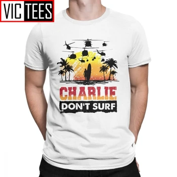 Charlie nu Surf Tricou Barbati 100 Bumbac Premium Noutate T-Shirt Kilgore Vietnam placă de Surf Elicopter Tee Haine cu Maneci Scurte