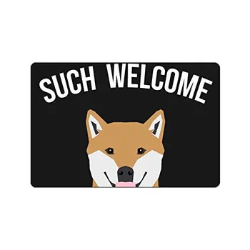 CHARMHOME Preș Câine Decorative Usa Mat Shiba Inu Doge de Start Personalizat Și Baie Preș