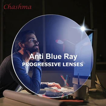 Chashma Birou Lentile Progresive Anti Blue Ray DL-8 Mutifocal baza de Prescriptie medicala de Mare și de Largă Viziune Zonă Intermediară Distanța