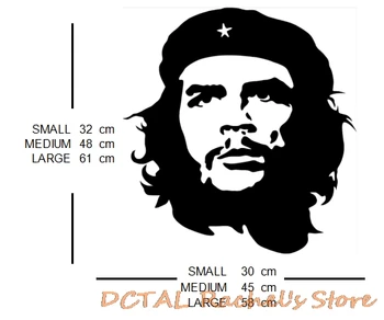 Che Guevara Silueta Perete Decal Vinil Decor Acasă Decorare Camera Autocolante Celebritate