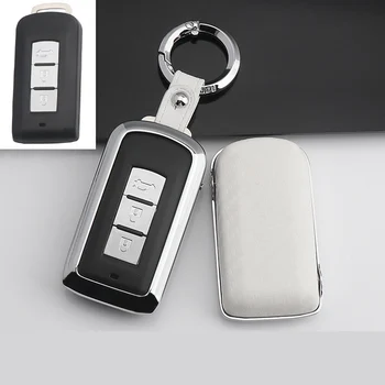 Cheia de la mașină Caz Acoperire din Aliaj de Zinc pentru MITSUBISHI OUTLANDER Lancer EX ASX colt Grandis Pajero Smart Key Holder Acoperă Nou
