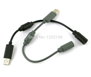 ChengChengDianWan negru culoare gri Pentru Xbox360 xbox 360 wired Controller USB Separatiste Conectați Cablul de 50pcs/lot