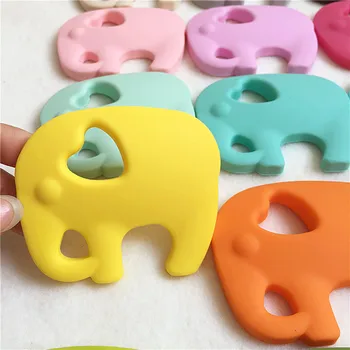Chenkai 20BUC Silicon Elefant Suzeta Teether DIY Copil Manechin Nursing Guma de Suzeta Dentitie Bijuterii Mami jucărie BPA Free