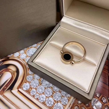 Cheny argint 925 inele de comisia de proiectare două laterale albe și negre de Cocktail Marca Ring moda bijuterii pentru femei