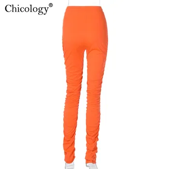 Chicology Cutat Stivuite Pantaloni Femei De Moda Streetwear Înaltă Talie Pantaloni 2020 Toamna Iarna Haine Sexy Capri Pantaloni De Trening