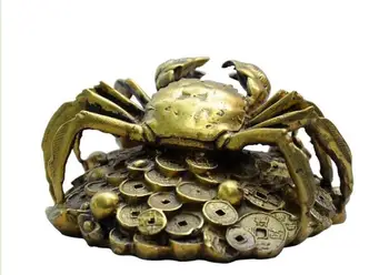 China Fengshui Alamă Yuanbao Bani Crab, Crabi Statuie