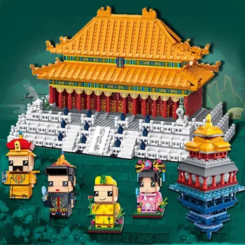 China Imperial Palace Cifre de Stil de Asamblare Cărămizi Jucării Vechi Costum Blocuri Figura de Acțiune pentru Copii Cadouri