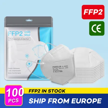 China, Republica cehă, Polonia Franța Spania Belgia Depozit FFP2 KN95 Masca de Protecție 5 Strat de Filtru de Praf Masca FFP2
