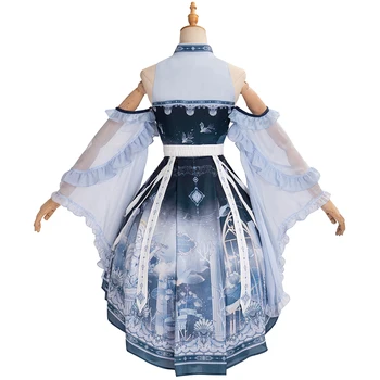 Chineză stil Chinezesc element Lolita rochie Femei Costume Cosplay super zana Toamna dulce colegiul vânt arc rochie