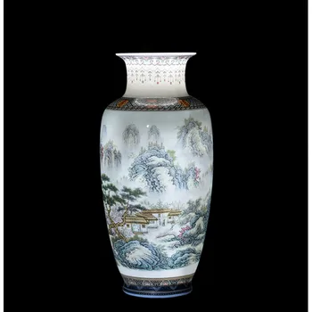 Chineză Stil Vintage Jingdezhen Ceramică Vaza Decor Acasă Porțelan Vaze De Flori