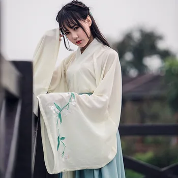 Chineză Tradițională Costum De Zână Vechi Dinastiei Han Printesa Îmbrăcăminte Națională Hanfu Tinuta De Scena Rochie De Dansuri Populare Costum