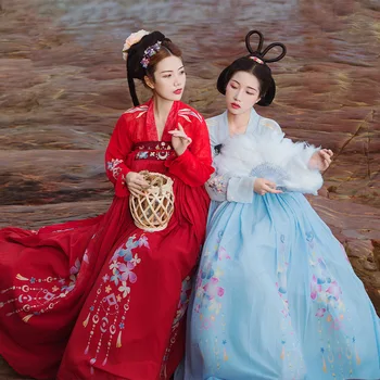 Chineză Tradițională Hanfu Cosplay Costum Vechi Dinastiei Han Elegant Populară Chineză Dans Tinuta Hanfu Set Femeile Spectacol De Teatru Rochie