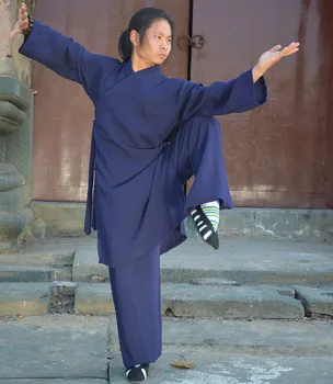 Chineză wudang Taoist kung fu uniformă haine de înaltă calitate tai chi halat shaolin călugăr Budist halate de arte martiale kung fu lenjerie de pat set