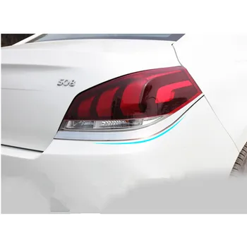 Chrome Coada din Spate Lumina de Lampă Capac Ornamental Pentru Peugeot 508 2011 -2 buc per set masina stying Accesorii Auto