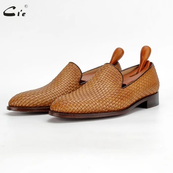 Cie manual haimana țesute, tricotate piele naturala pantofi pentru bărbați sociale de pantofi de sex masculin clasic pantofi pentru bărbați elegant mens de moda haimana 212