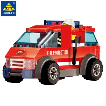 City Camion de Incendiu Vehicul Jucărie Model de Masina Cărămizi, Blocuri Seturi Brinquedos Cifre Jucarii Educative pentru Copii