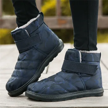 Cizme De Zapada Plus Dimensiune Bărbați Cizme De Iarna De Pluș Impermeabil Cizme De Iarna Pentru Barbati Pantofi De Lucru Cald Pantofi Pentru Bărbați Pantofi De Siguranță Mans Încălțăminte