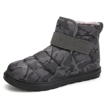 Cizme De Zapada Plus Dimensiune Bărbați Cizme De Iarna De Pluș Impermeabil Cizme De Iarna Pentru Barbati Pantofi De Lucru Cald Pantofi Pentru Bărbați Pantofi De Siguranță Mans Încălțăminte