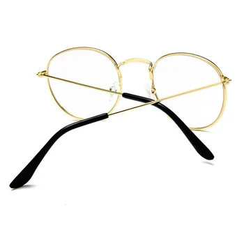 Clar Lentile De Ochelari Rotunzi Femei 2020 Nouă Epocă De Metal, Rame De Ochelari, Ochelari False Optice Ochelari Cadru Transparent Oculos