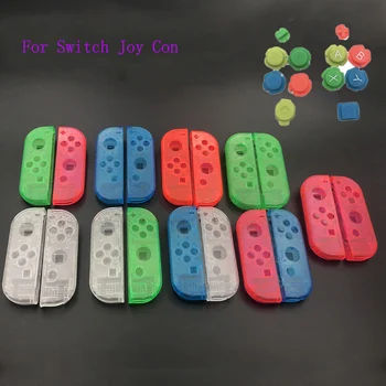 Clar Locuințe de Înlocuire Shell Caz Acoperire și pline de culoare a B X Y Buton pentru Nintendo Comutator Controler de Bucurie-con