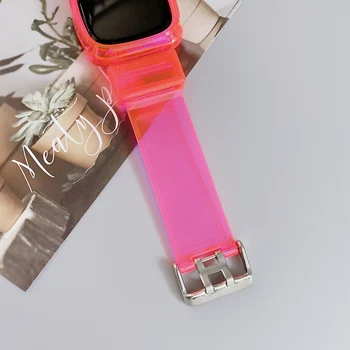 Clar Trupa Cover Pentru Fitbit-Versa 3 / Fitbit Sens Bratara Jeleu Transparent Curea de Înlocuire și de Protecție Caz Pentru Versa3