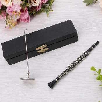 Clarinet Model de Instrument Muzical de Afișare Miniatură Decor Acasă Cadou 13.5/16/19cm