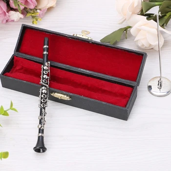 Clarinet Model de Instrument Muzical de Afișare Miniatură Decor Acasă Cadou 13.5/16/19cm