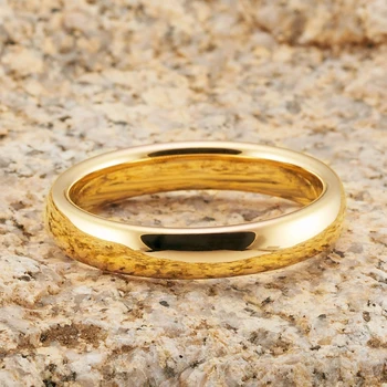 Clasic de Culoare de Aur Carbură de Tungsten Inele de Nunta pentru Cuplu 6mm pentru El 4mm pentru Ea