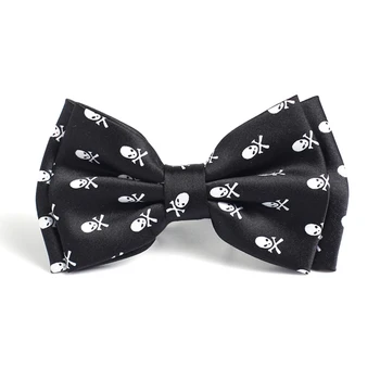 Clasic Papion pentru Bărbați Unisex Craniu Smoching Negru Rochie Formale Fluture Nod Petrecere de Nunta papion Cravată Cadou 2020 Nou
