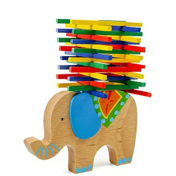 Clearance-ul!!! Jucarii pentru copii de Învățământ Elefant, Cămilă Echilibrare Jucarii din Lemn Lemn de Fag Joc de Echilibru Jucarii Cadou pentru copii