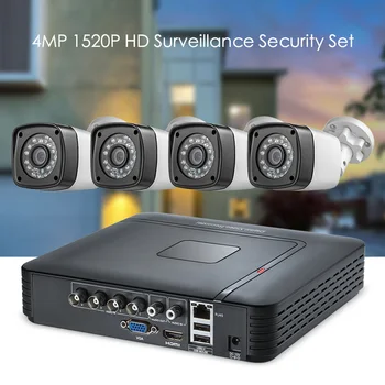 Clearance-ul KERUI Impermeabil în aer liber 4CH de Securitate Acasă 4MP Sistem de Camera DVR Kituri HDMI Video CCTV Kit Sistem de Supraveghere