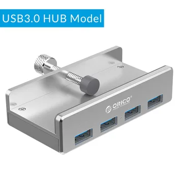 Clip-tip USB3.0 HUB de Aluminiu Externe Multi 4 Porturi USB Splitter Adaptor pentru Desktop Laptop Accesorii(MH4PU)