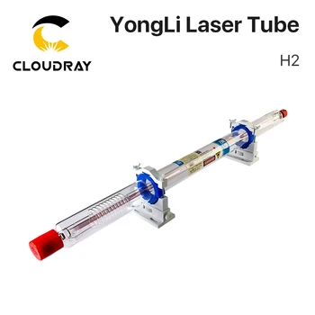 Cloudray Yongli Seria H H2 80-90W CO2 Laser Tub Lungime 1250 Dia.60mm Cutie de Lemn de Ambalare pentru Masina de Gravat cu Laser CO2