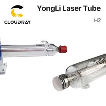 Cloudray Yongli Seria H H2 80-90W CO2 Laser Tub Lungime 1250 Dia.60mm Cutie de Lemn de Ambalare pentru Masina de Gravat cu Laser CO2