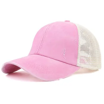 Coada De Cal Șapcă De Baseball Messy Bun Pălării Pentru Femei Spălat Bumbac Snapback Capace De Vara Casual Parasolar Exterior Pălărie Os